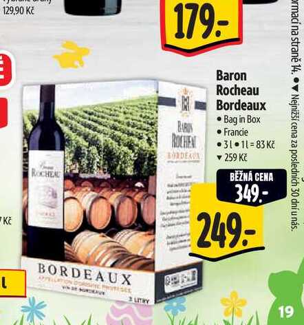 Baron Rocheau Bordeaux 3 l