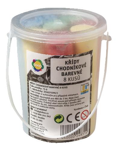 Křídy chodníkové, 8 KS