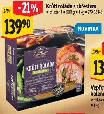 Krůtí roláda s chřestem, 500 g
