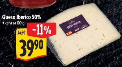 Queso Iberico 50%, cena za 100 g 