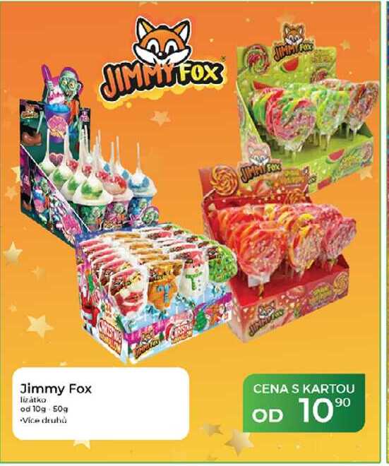 Jimmy Fox lízátko od 10g