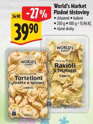 World's Market Plněné těstoviny, 250 g