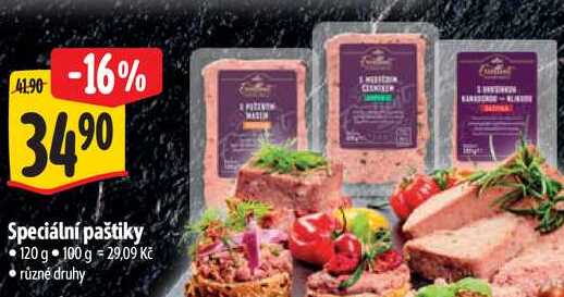 Speciální paštiky, 120 g 