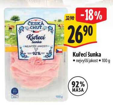 Kuřecí šunka, 100 g