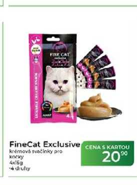 FineCat Exclusive krémová svačinky pro kočky
