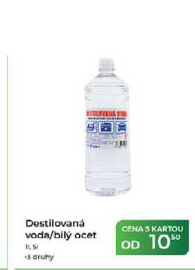 Destilovaná voda/bílý ocet