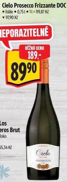 Cielo Prosecco Frizzante DOC, 0,75 l