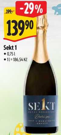 Sekt 1, 0,75 l