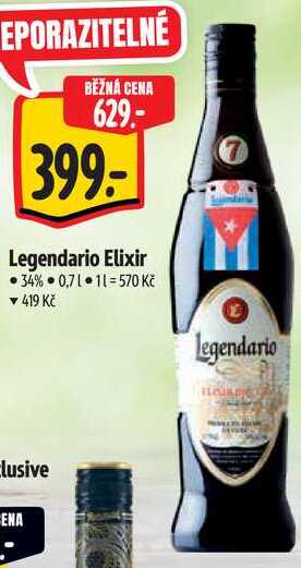 Legendario Elixir, 0,7 l