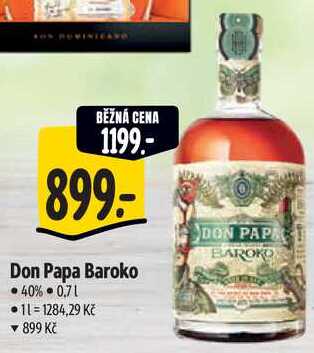 Don Papa Baroko, 0,7 l