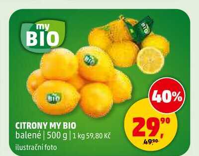 CITRONY MY BIO, 500 g