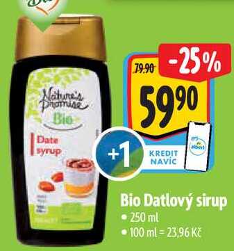 Bio Datlový sirup, 250 ml 