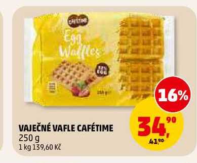VAJEČNÉ VAFLE CAFÉTIME, 250 g