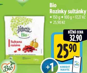 Bio Rozinky sultánky, 150 g
