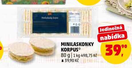 MINILASKONKY KORPUS, 80 g
