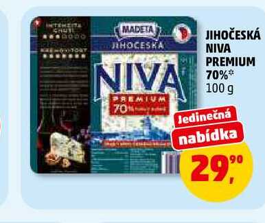 JIHOČESKÁ NIVA PREMIUM 70%, 100 g 