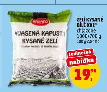 ZELÍ KYSANÉ BÍLÉ XXL, 1000 g