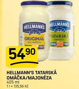 HELLMANN'S TATARSKÁ OMÁČKA/MAJONÉZA 405 ml 