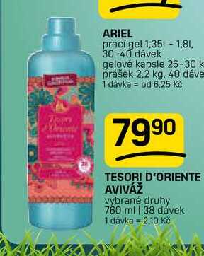TESORI D'ORIENTE AVIVÁŽ vybrané druhy 760 ml | 38 dávek 