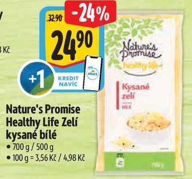Nature's Promise Healthy Life Zelí kysané bílé, 700 g/500 g 