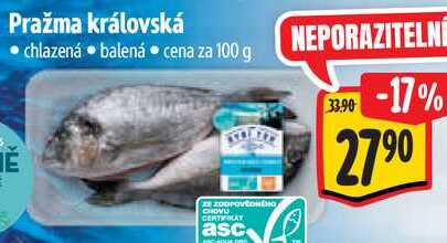 Pražma královská, cena za 100 g 