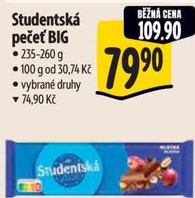 Studentská pečeť BIG, 235-260 g 