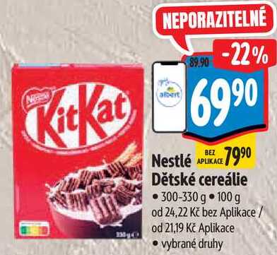 Nestlé Dětské cereálie, 300-330 g