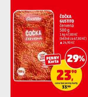 ČOČKA GUSTITO červená, 500 g 