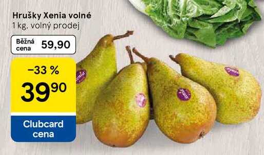 Hrušky Xenia volné, 1 kg, volný prodej  