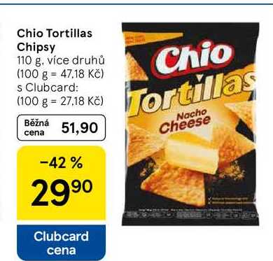 Chio Tortillas Chipsy, 110 g, více druhů  