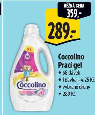 Coccolino Prací gel, 68 dávek