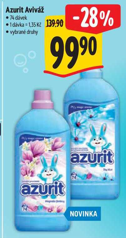 Azurit Aviváž, 74 dávek 