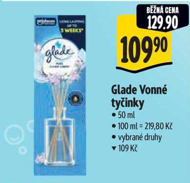 Glade Vonné tyčinky, 50 ml 