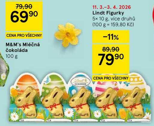 Lindt Figurky, 5x 10 g, více druhů 