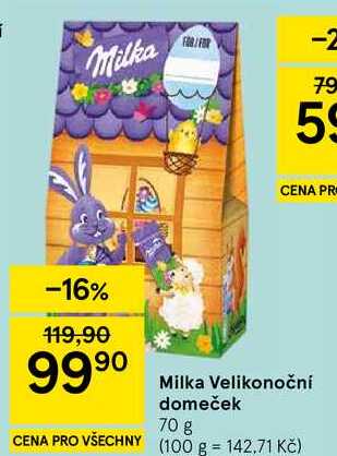 Milka Velikonoční domeček, 70 g 