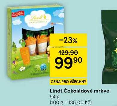 Lindt Čokoládové mrkve, 54 g 