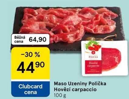 Maso Uzeniny Polička Hovězí carpaccio, 100 g 