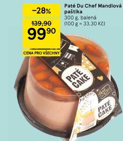 Paté Du Chef Mandlová paštika, 300 g