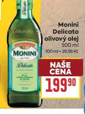 Monini Delicato olivový olej 500 ml 