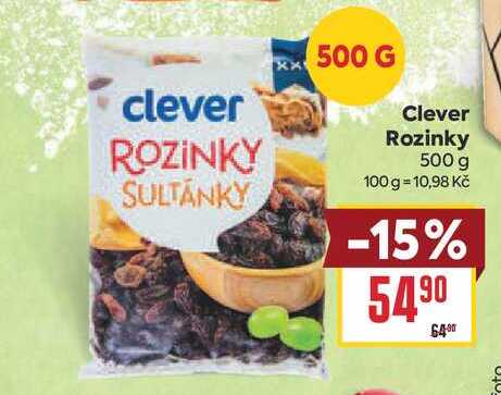 Clever Rozinky 500 g 
