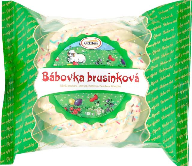 Goldfein Velikonoční brusinková bábovka