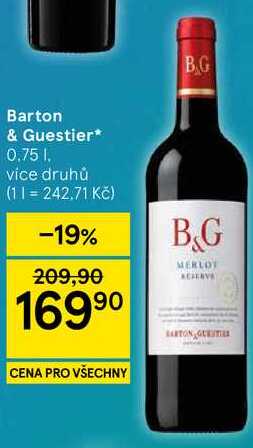 Barton & Guestier, 0.75 l