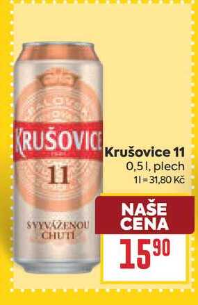 Krušovice 11 0,51, plech