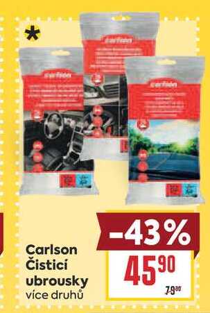 Carlson Čisticí ubrousky více druhů 
