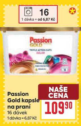 Passion Gold kapsle na praní 16 dávek 