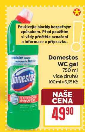 Domestos WC gel 750 ml 