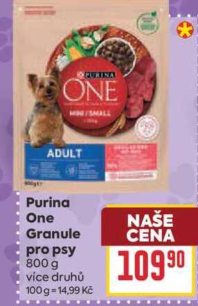 Purina One Granule pro psy 800 g