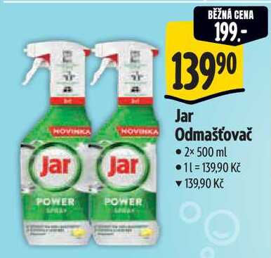 Jar Odmašťovač, 2x 500 ml 