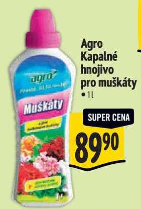 Agro Kapalné hnojivo pro muškáty, 1 l 
