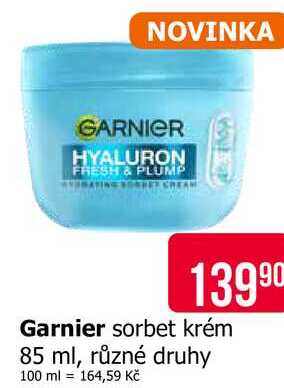 Garnier sorbet krém 85 ml, různé druhy 